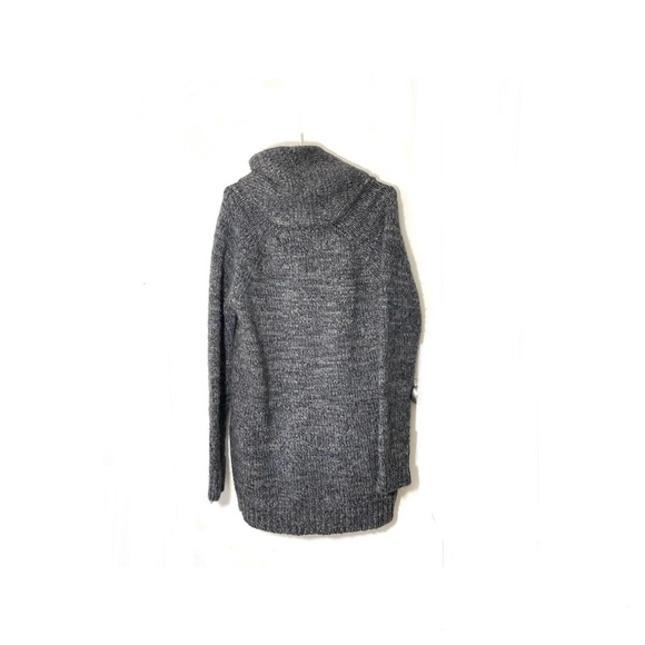 Wilfred free long hooded cardigan zip up sweater gray thick - Picture 2 of 4
